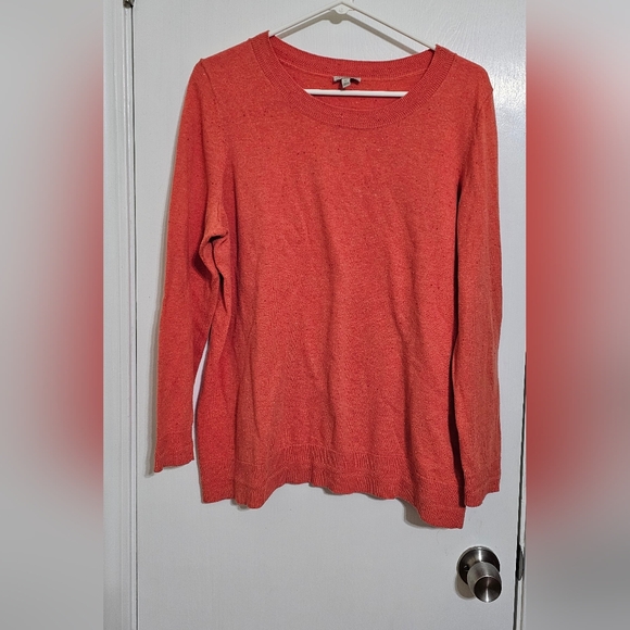 Talbots Sweaters - Talbots Plus Coral Crew Neck Sweater